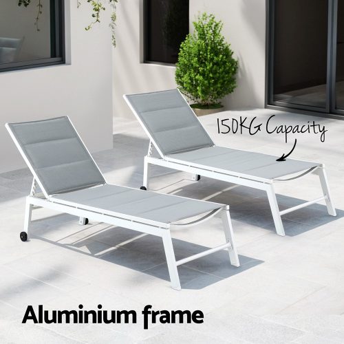 sun lounger with wheels