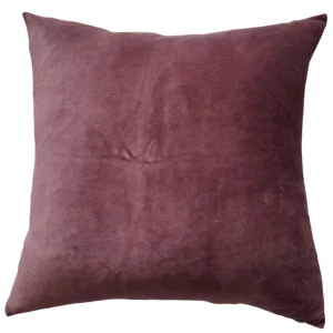 Fontainebleau Cotton Velvet & French Linen Two Sided Cushion 55cm Square