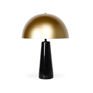 Mila Table Lamp – Black Marble – Gold Shade