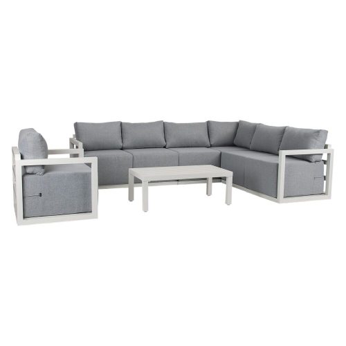 White patio furniture set