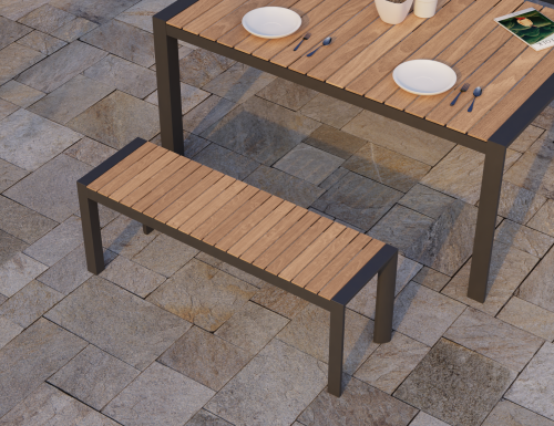 vydel-charcoal-bench-set