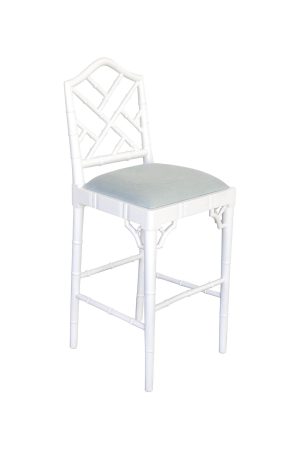 Chippendale Counter Stool – White