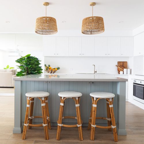White counter stool