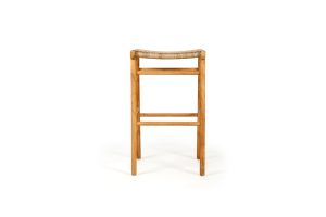 Zen Backless Bar Stool – Washed Grey