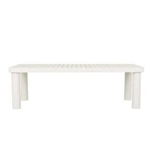 Frankie Outdoor Dining Table - Aluminium White