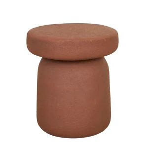 Granada Button Side Table - Brique
