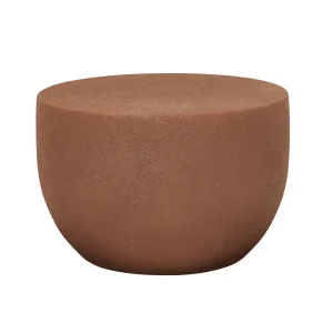 Granada Drum Side Table - Brique
