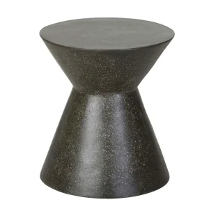 Granada Hourglass Side Table - Black Fleck