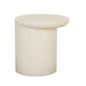 Petra Sphere Side Table - Ivory