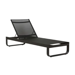 Pier Curve Sunbed - Black - Black
