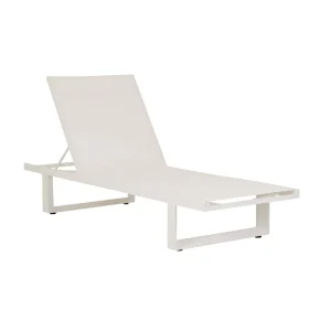 Pier Sleigh Sunbed - White - White