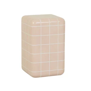 Seville Tile Side Table - Pink & White