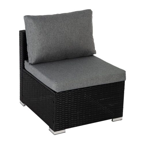 garden furniture set black