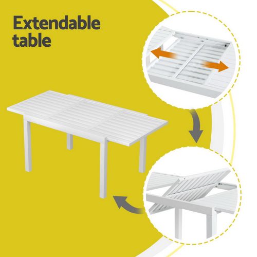 garden table and chairs